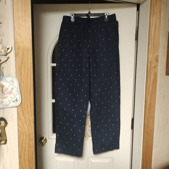 New Nautica Navy Blue Sleep Pants Size Men's L - Picture 1 of 2